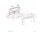 Polaris 2023 RANGER RANGER DIESEL HD EPS ISRAEL (R01) (R23RRED4JA) CHASSIS | CHASSIS, CAB FRAME - R23RRRED4JA (C730836)