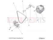 Polaris 2023 RANGER RANGER DIESEL HD EPS ISRAEL (R01) (R23RRED4JA) ENGINE | ENGINE, ENGINE, ALTERNATOR, FAN AND BELT - R23RRRED4JA (C700414)