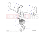 Polaris 2023 RANGER RANGER XP 1000 EPS ISRL (R02) (R23RRE99JA) ELECTRICAL | ELECTRICAL, BATTERY - ELECTRICAL, DASH INSTRUMENTS - R23RRE99JA  (C730048)