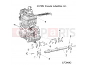 Polaris 2023 RANGER RANGER XP 1000 NSTR ULTIMATE TRAIL BOSS (R01) (R23RRV99AC) ENGINE | ENGINE, MOUNTING - R23RRV99AC (C700042)
