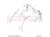 Polaris 2023 RZR RZR 200 AU (R02) (Z23HCB18D2) CHASSIS | CHASSIS, CAB FRAME - Z23HCB18D2 (C0201122)