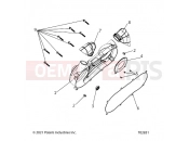 Polaris 2023 RZR RZR 200 AU (R02) (Z23HCB18D2) ENGINE | ENGINE, CRANKCASE COVER ASM, LEFT - Z23HCB18D2 (702831)