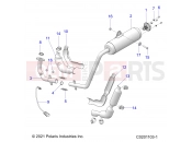Polaris 2023 RZR RZR 200 AU (R02) (Z23HCB18D2) ENGINE | ENGINE, EXHAUST - Z23HCB18D2 (C0201103-1)