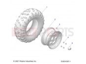 Polaris 2023 RZR RZR 200 AU (R02) (Z23HCB18D2) WHEELS | WHEELS, FRONT - Z23HCB18D2 (C0201097-1)