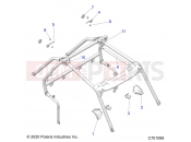 Polaris 2023 RZR RZR XP 1000 TRACTOR/EU/ZUG INT'L (R02) - Z23NAE99FR/SCR/FR CHASSIS | CHASSIS, CAB FRAME - Z23NAS99CR (C701088)