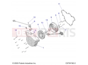 Polaris 2023 RZR RZR XP 4 1000 SPORT (R01) - Z23N4E99A/99B ENGINE | ENGINE, STATOR AND FLYWHEEL - Z23N4E99A/99B (C0704162-2)