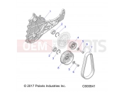 Polaris 2023 SNOWMOBILE 650 RMK KHAOS 146 SLASH/SLASH INTL ALL OPTIONS (R02) - S23TLG6RS/6RE DRIVE TRAIN | DRIVE TRAIN, QUICKDRIVE BELT SYSTEM - S23TLG6RS/6RE (C600841)
