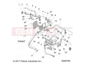 Polaris 2023 SNOWMOBILE 800 TITAN ADVENTURE 155/INTL (R01) - S23FJE8PS/8PE ENGINE | ENGINE, COOLING SYSTEM, BOTTLE/HOSES - S23FJE8PS/8PE (600679C)