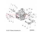 Polaris 2023 SNOWMOBILE 800 TITAN ADVENTURE 155/INTL (R01) - S23FJE8PS/8PE ENGINE | ENGINE, MOUNTING - S23FJE8PS/8PE (600689C)
