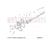 Polaris 2023 SNOWMOBILE 800 TITAN ADVENTURE 155/INTL (R01) - S23FJE8PS/8PE ENGINE | ENGINE, WATER PUMP - S23FJE8PS/8PE (600681C)