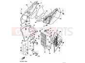 YAMAHA DT 125 DT125R (4DJ5) 1995 SIDE COVER & OIL TANK