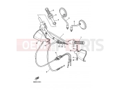 YAMAHA DT 125 DT125R (4DJ5) 1995 STEERING HANDLE & CABLE