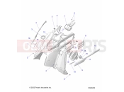 Polaris 2023 SNOWMOBILE 850 INDY XC 137 ALL OPTIONS (R01) (S23TDP8RS) BODY | BODY, CONSOLE - S23TDP8RS (C602282)