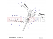 Polaris 2023 SNOWMOBILE 850 INDY XC 137 ALL OPTIONS (R01) (S23TDP8RS) STEERING | STEERING, UPPER and HANDLEBAR ASM. - S23TDP8RS (C601614)