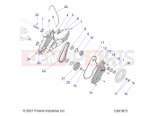 Polaris 2023 SNOWMOBILE 850 INDY XCR 128 ALL OPTIONS (R01) (S23TKL8RS) DRIVE TRAIN | DRIVE TRAIN, CHAINCASE - S23TKL8RS (600552)