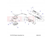 Polaris 2023 SNOWMOBILE 850 INDY XCR 128 ALL OPTIONS (R01) (S23TKL8RS) ENGINE | ENGINE, EXHAUST VALVE ASM. AND ACTUATOR - S23TKL8RS (C601475)