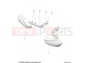 Polaris 2023 SNOWMOBILE 850 INDY XCR 128 ALL OPTIONS (R01) (S23TKL8RS) STEERING | STEERING, HAND GUARDS - S23TKL8RS (C601611)