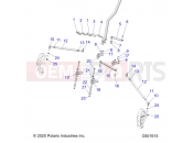 Polaris 2023 SNOWMOBILE 850 INDY XCR 128 ALL OPTIONS (R01) (S23TKL8RS) STEERING | STEERING, LOWER - S23TKL8RS (C601615)