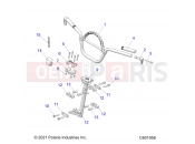 Polaris 2023 SNOWMOBILE PATRIOT 9R RMK KHAOS 146 SLASH/INTL ALL OPTIONS (R01) - S23TLG9BS/9BE STEERING | STEERING, HANDLEBAR MOUNTING - S23TLG9BS/9BE (C601223)