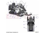 Polaris 2023 SNOWMOBILE PROSTAR S4 TITAN ADVENTURE 155/INTL (R01) - S23FJE9FS/9FE BODY | BODY, DECAL, WHITE SIDE PANEL - S23TKP9FS (602128)