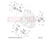 Polaris 2023 SNOWMOBILE PROSTAR S4 TITAN ADVENTURE 155/INTL (R01) - S23FJE9FS/9FE ENGINE | ENGINE, MOUNTING - S23FJE9FS/9FE ALL OPTIONS (C601753)