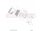 Polaris 2023 SNOWMOBILE PROSTAR S4 VOYAGEUR 146 ES ALL OPTIONS (R02) (S23TLF9FS) ENGINE | ENGINE, RADIATOR MOUNTING - S23TLF9FS (C602180)