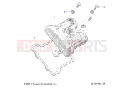Polaris 2020 ATV SPORTSMAN TOURING 570 EPS/LATIN (R04) - A20SDA57A5/L4/E57A4/B4 ENGINE | ENGINE, VALVE COVER - A20SDA57A5/L4/E57A4/B4/LE (C101422-24)