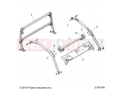 Polaris 2020 RANGER GENERAL 1000 DELUX (R06) - G20GXD99AP/AG CHASSIS | CHASSIS, CAB FRAME - G20GXD99AP/AG (C700799)