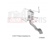 Polaris 2020 RANGER RANGER 1000 EPS HD (R02) (R20RRE99DS) ENGINE | ENGINE, THROTTLE PEDAL - R20RRE99DS (C700040)