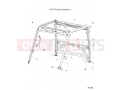 Polaris 2020 RANGER RANGER 500 (R02) - R20MAA50B1/B7 CHASSIS | CHASSIS, CAB FRAME - R20MAA50B1/B7 (701786)