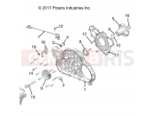 Polaris 2020 RANGER RANGER CREW 1000 NSTR FC (R03) - R20RSU99A/B ENGINE | ENGINE, MAG COVER MOUNT - R20RSU99A/B (C700126-2)