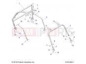 Polaris 2020 RZR RZR 570 (R03) - Z20CHA57A2/E57AM CHASSIS | CHASSIS, CAB FRAME - Z20CHA57A2/E57AM (C701040-1)