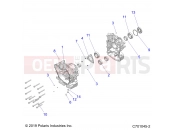Polaris 2020 RZR RZR 570 (R03) - Z20CHA57A2/E57AM ENGINE | ENGINE, CRANKCASE - Z20CHA57A2/E57AM (C701045-2)