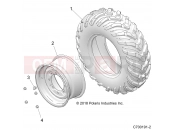 Polaris 2020 RZR RZR 570 (R03) - Z20CHA57A2/E57AM WHEELS | WHEELS, FRONT - Z20CHA57A2 (C700191-2)