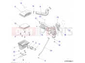 Polaris 2020 RZR RZR 570 3PC (R01) (Z20CHA57K2) ENGINE | ENGINE, AIR INTAKE SYSTEM - Z20CHA57K2 (C701046-1)