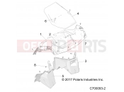 Polaris 2020 RZR RZR RS1 (R02) - Z20S1E99AG/AK/BG/BK BODY » BODY, DASH PANELS - (C700093-2)