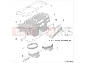 Polaris 2020 RZR RZR RS1 (R02) - Z20S1E99AG/AK/BG/BK ENGINE » ENGINE, CYLINDER AND PISTON - (C700106-5)