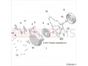 Polaris 2020 RZR RZR RS1 (R02) - Z20S1E99AG/AK/BG/BK ENGINE » ENGINE, STATOR AND FLYWHEEL - (c700106-11)