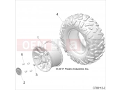 Polaris 2020 RZR RZR RS1 (R02) - Z20S1E99AG/AK/BG/BK WHEELS » WHEELS, REAR - (C700112-2)