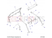 Polaris 2020 RZR RZR TRAIL S 900 60 INCH ALL OPTIONS (R03) - Z20ASA87B2/E87BH/BW/LW CHASSIS | CHASSIS, CAB FRAME - Z20ASA87B2/E87BH/BW/LW (C701030)
