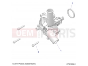 Polaris 2020 RZR RZR TRAIL S 900 60 INCH ALL OPTIONS (R03) - Z20ASA87B2/E87BH/BW/LW ENGINE | ENGINE, COOLING, WATERPUMP - Z20ASA87B2/E87BH/BW/LW (C701025-2)