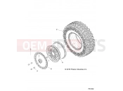 Polaris 2020 RZR RZR XP1000 - Z20NA_99AC/AL/AN/BC/BL/BN/LL/AZ/BZ/AF/AK/BF/BK WHEELS | WHEELS, FRONT - Z20NAR99AZ/BZ (701202)