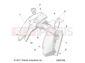 POLARIS 800 RUSH PRO-S SC SELECT (R01) (S20DCH8PS) BODY | BODY, CONSOLE - S20DCH8PS ALL OPTIONS (C600799)