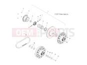 Polaris 2020 SNOWMOBILE 800 RUSH PRO-S SC SELECT (R01) (S20DCH8PS) DRIVE TRAIN » DRIVE TRAIN, CLUTCH, SECONDARY - (49SNOWDRIVENCLUTCH1322948)