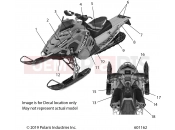POLARIS 800 SWITCHBACK ASSAULT 144 SC SELECT (R02) (S20EEC8PS) BODY | BODY, DECAL, SNOW CHECK, WHITE SIDE PANEL OPTION - S20EEC8PS (601162)