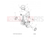 Polaris 2020 SNOWMOBILE 800 SWITCHBACK PRO-S SC SELECT ALL OPTIONS (R01) (S20DDH8PS) ENGINE | ENGINE, PISTON and CRANKSHAFT - S20DDH8PS ALL OPTIONS (600909)