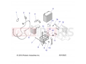 POLARIS 850 RUSH PRO-S SC SELECT (R01) (S20DCH8RS) ELECTRICAL | ELECTRICAL, BATTERY/BOX and CABLES - S20DCH8RS E.S. OPTION (601062C)