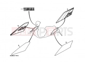 YAMAHA Jog 50 CY CY50H JOGPOCHE (3KJ9) 1994 Graffiti. Emblem (3KJ4)