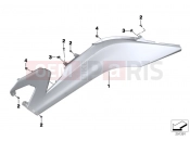 BMW Motorrad BMW 2019 C models C 650 GT 16 (0C05, 0C15) AIRING SIDE SECTION