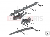 BMW Motorrad BMW 2019 C models C 650 GT 16 (0C05, 0C15) EAR WHEEL SWINGING ARM CHAIN GUIDE